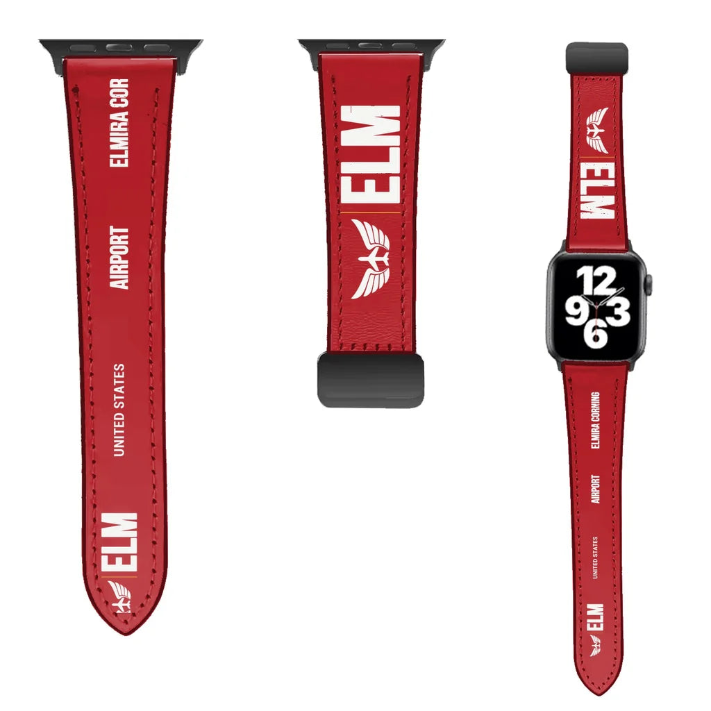 WBV6 | Elmira Corning Regional Airport ELM | Leather - Red