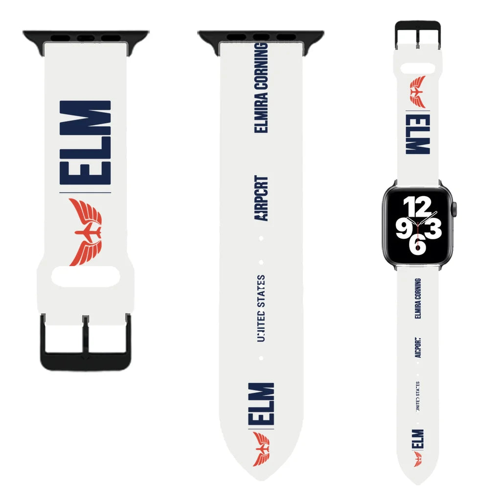 WBV6 | Elmira Corning Regional Airport ELM | White (Metal Buckle)