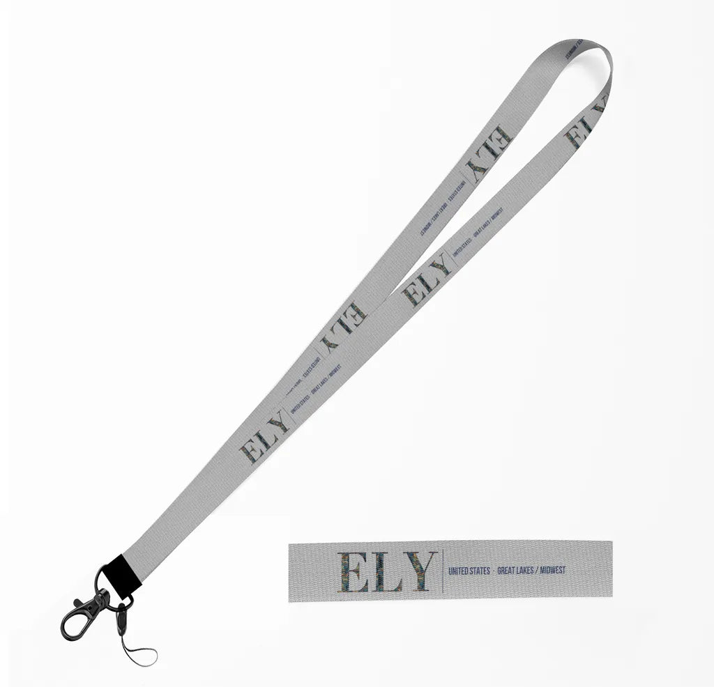 Ely City Series lanyard - light gray