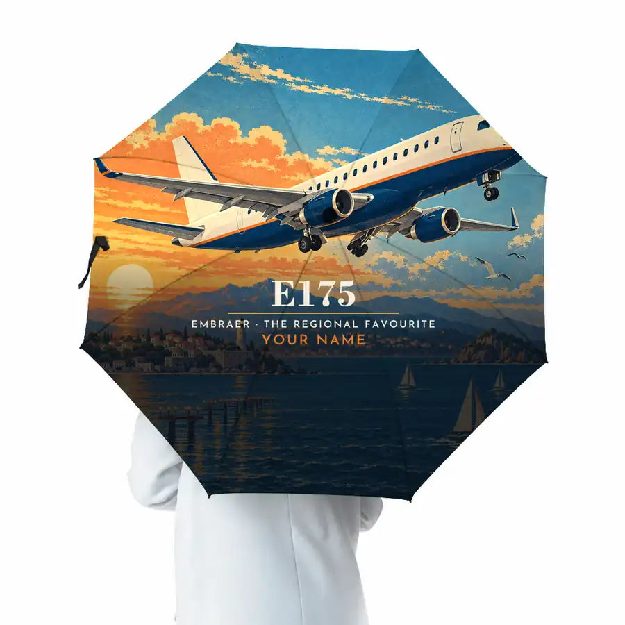 Embraer E175 - 3D + Name - Umbrella