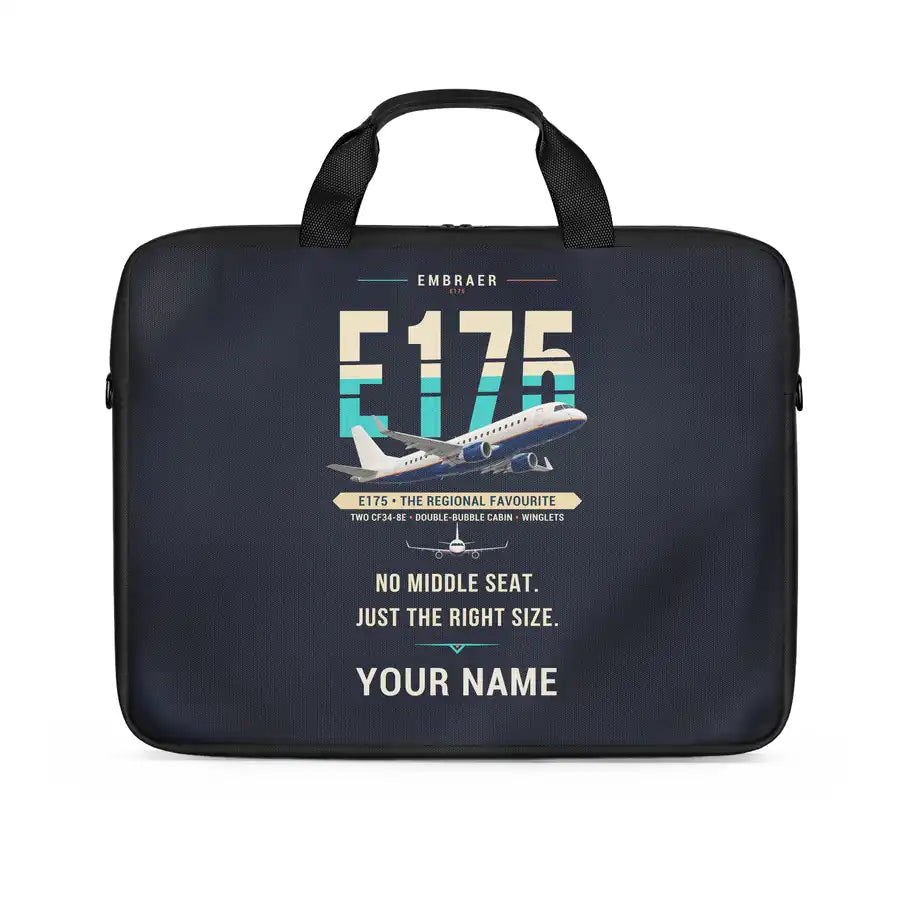 Embraer E175 - Original + Name - Laptop Bag
