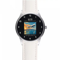 Thumbnail for Embraer E175 - Poster - Leather Strap - White Leather Strap