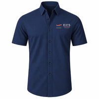 Thumbnail for Embraer E175 - Short Sleeve Shirt - Poster - Dark Blue