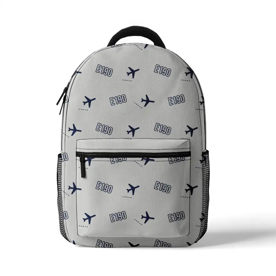 Embraer E190 - 3D Backpack - 3D Pattern - White