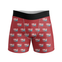Thumbnail for Embraer E190-E2 - Men Boxers - Cartoon Pattern - Red