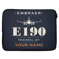 Thumbnail for Embraer E190 - Heritage + Name - Laptop Sleeve