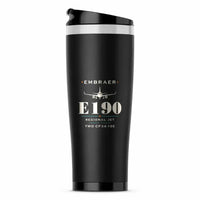 Thumbnail for Embraer E190 - Heritage - Stainless Steel (No Holder) - Black