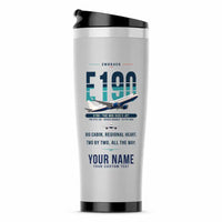 Thumbnail for Embraer E190 - Original + Name - Stainless Steel (No Holder) - Light Gray