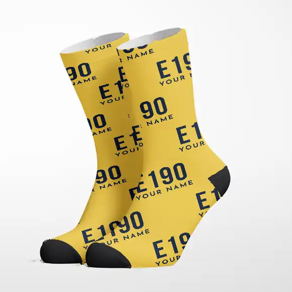 Embraer E190 - Socks - Yellow + Name