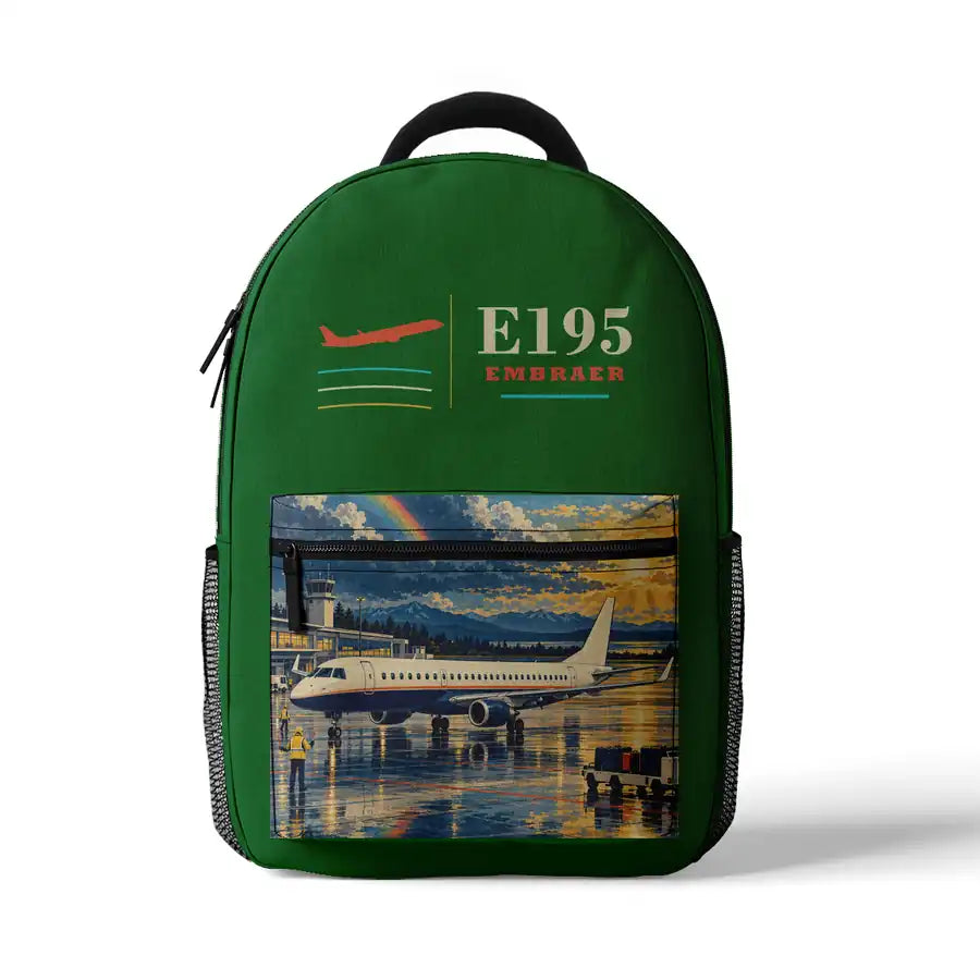 Embraer E195 - 3D Backpack - Green