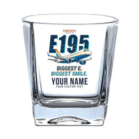 Thumbnail for Embraer E195 - Cartoon + Name - Whiskey Glass