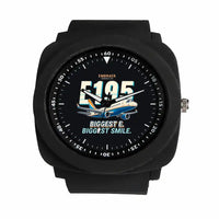 Thumbnail for Embraer E195 - Cartoon - Rubber Strap - Black