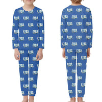 Thumbnail for Embraer E195 - Children Pajamas - Cartoon Pattern - Blue