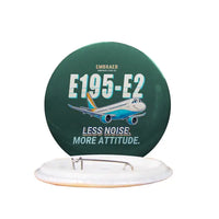 Thumbnail for Embraer E195-E2 - Cartoon - Pin - Dark Green