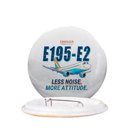Thumbnail for Embraer E195-E2 - Cartoon - Pin - White