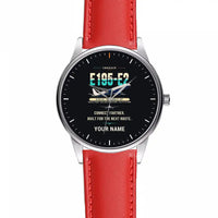 Thumbnail for Embraer E195-E2 - Original + Name - Leather Strap - Red Leather Strap