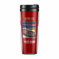 Thumbnail for Embraer E195-E2 - Poster + Name - Plastic (No Holder) - Red