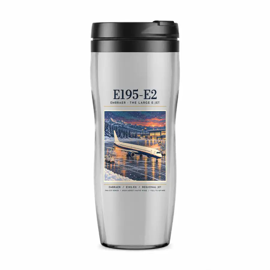Embraer E195-E2 - Poster - Plastic (No Holder) - Light Gray