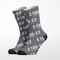 Thumbnail for Embraer E195-E2 - Socks - Grey