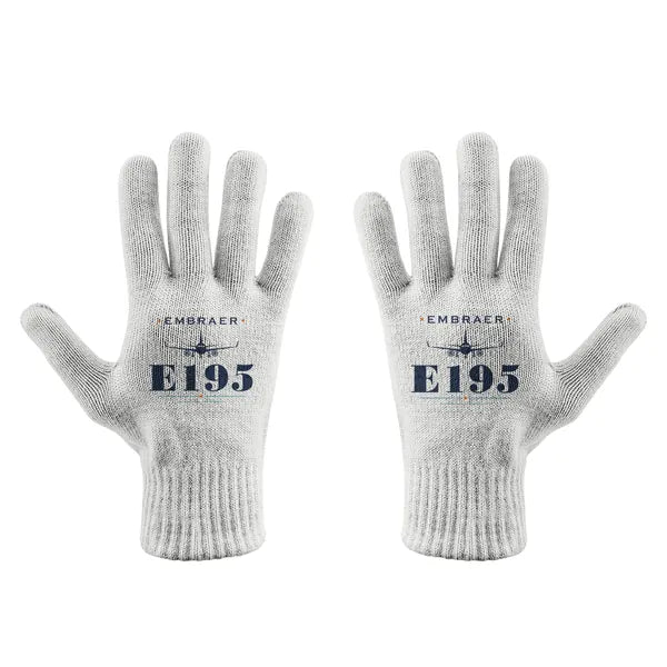 Embraer E195 - Gloves - Full - Heritage - White