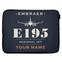 Thumbnail for Embraer E195 - Heritage + Name - Laptop Sleeve