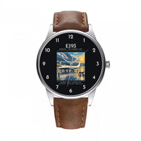 Thumbnail for Embraer E195 - Poster - Leather Strap - Brown Leather Strap