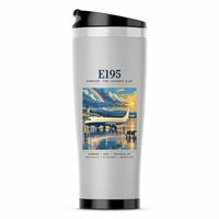 Thumbnail for Embraer E195 - Poster - Stainless Steel (No Holder) - Light Gray