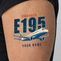 Thumbnail for Embraer E195 - Tattoo - Cartoon + Name - Man