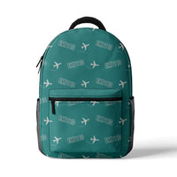 Thumbnail for Embraer EMB 110 Bandeirante - 3D Backpack - 3D Pattern - Turquoise