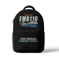Thumbnail for Embraer EMB 110 Bandeirante - 3D Backpack - Cartoon - Black
