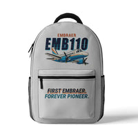 Thumbnail for Embraer EMB 110 Bandeirante - 3D Backpack - Cartoon - White