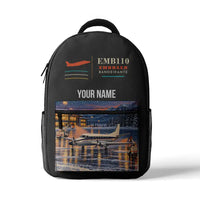 Thumbnail for Embraer EMB 110 Bandeirante - 3D Backpack - Gray + Name