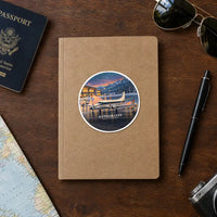 Thumbnail for Embraer EMB 110 Bandeirante - 3D - Circle Sticker - Notebook