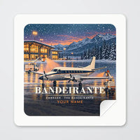 Thumbnail for Embraer EMB 110 Bandeirante - 3D + Name - Square Sticker - Peel