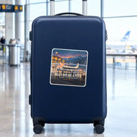 Thumbnail for Embraer EMB 110 Bandeirante - 3D + Name - Square Sticker - Suitcase