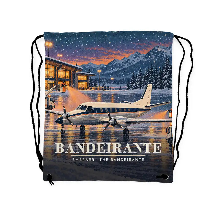 Embraer EMB 110 Bandeirante - Drawstring Bag - 3D Scene