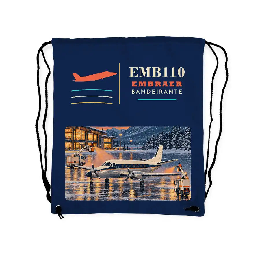 Embraer EMB 110 Bandeirante - Drawstring Bag - Classic - Dark Blue