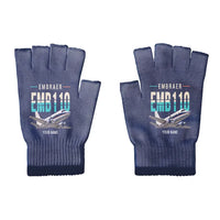 Thumbnail for Embraer EMB 110 Bandeirante - Gloves - Cut - Original + Name - Navy Blue