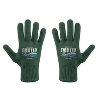 Thumbnail for Embraer EMB 110 Bandeirante - Gloves - Full - Cartoon + Name - Dark Green