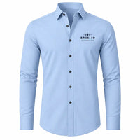 Thumbnail for Embraer EMB 110 Bandeirante - Long Sleeve Shirt - Heritage - Light Blue