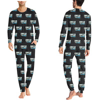 Thumbnail for Embraer EMB 110 Bandeirante - Men Pajamas - Cartoon Pattern - Black