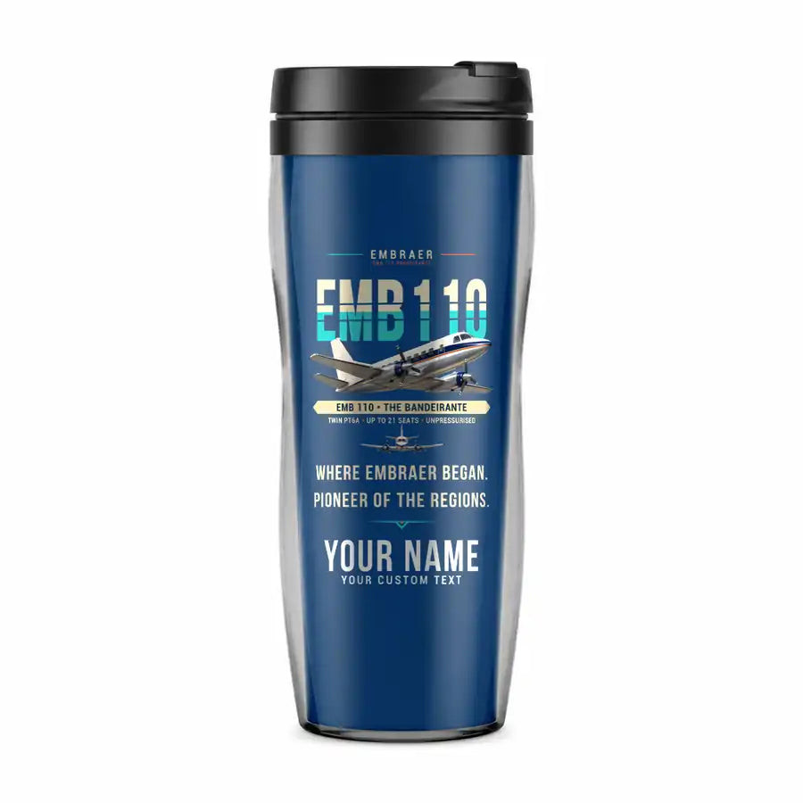 Embraer EMB 110 Bandeirante - Original + Name - Plastic (No Holder) - Blue