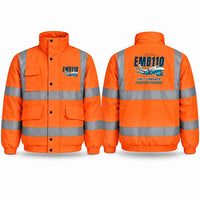 Thumbnail for Embraer EMB 110 Bandeirante Reflective Winter Jackets - Cartoon - Orange