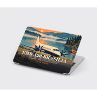Thumbnail for Embraer EMB 120 Brasilia - 3D + Name - MacBook Case - Full Print