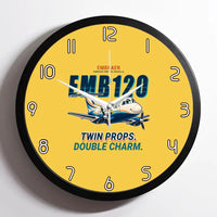 Thumbnail for Embraer EMB 120 Brasilia - Cartoon - Framed - Yellow
