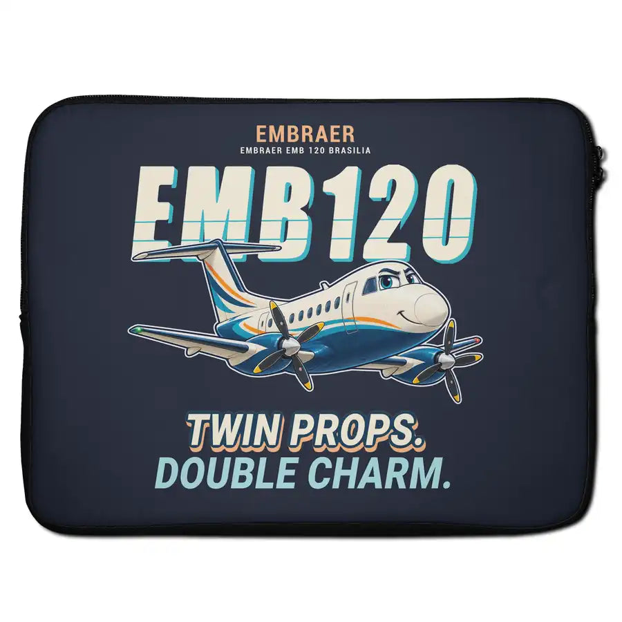 Embraer EMB 120 Brasilia - Cartoon - Laptop Sleeve