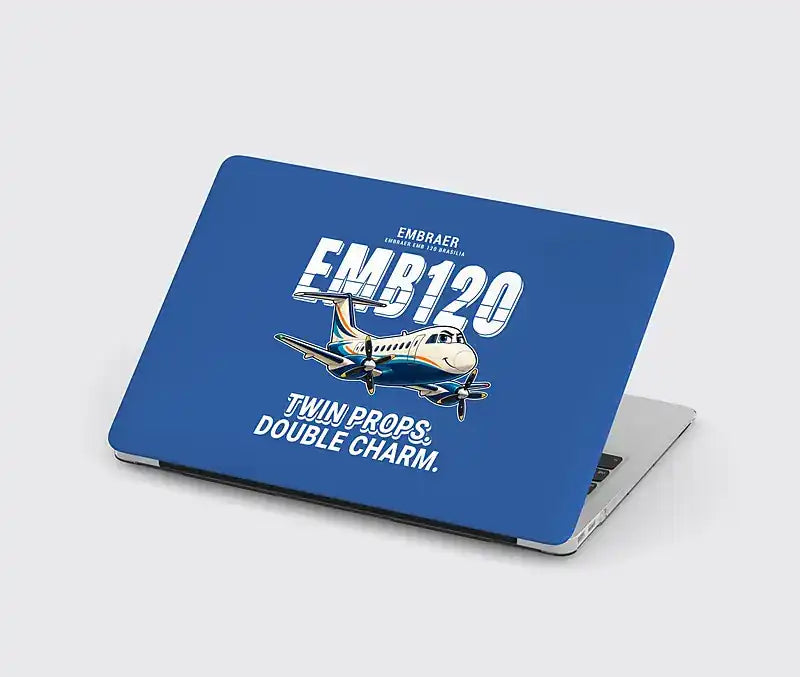 Embraer EMB 120 Brasilia - Cartoon - MacBook Case - Blue