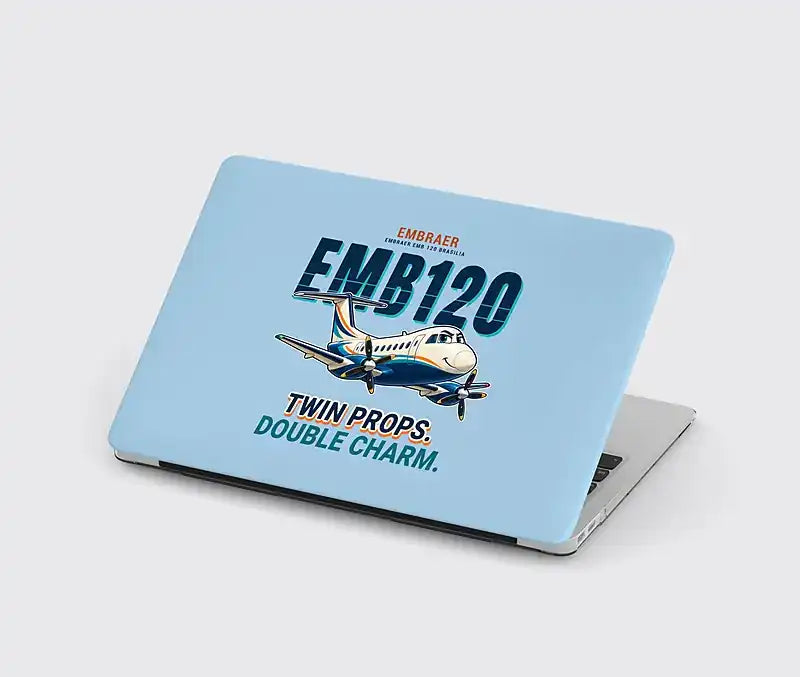 Embraer EMB 120 Brasilia - Cartoon - MacBook Case - Light Blue