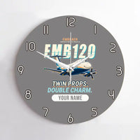 Thumbnail for Embraer EMB 120 Brasilia - Cartoon + Name - No Frame - Gray