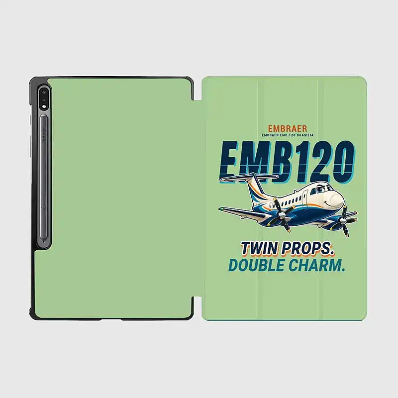 Embraer EMB 120 Brasilia - Cartoon - Samsung Tablet - Light Green